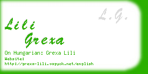 lili grexa business card